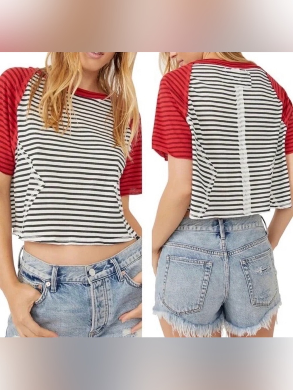 We The Free Sammie Cropped Tee *rare